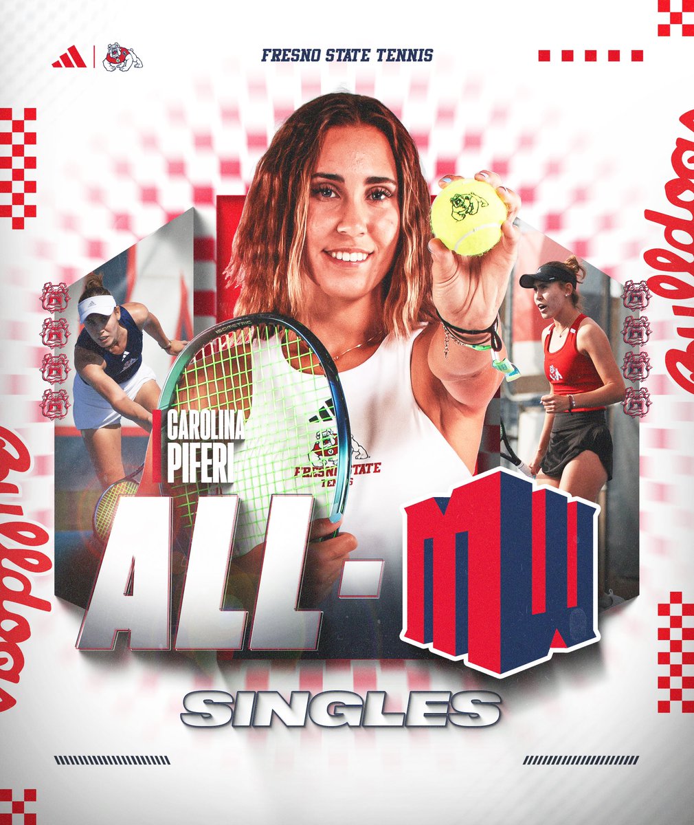 𝐄𝐀𝐑𝐍𝐄𝐃 👏 Carolina Piferi named All-MW singles team ‼️