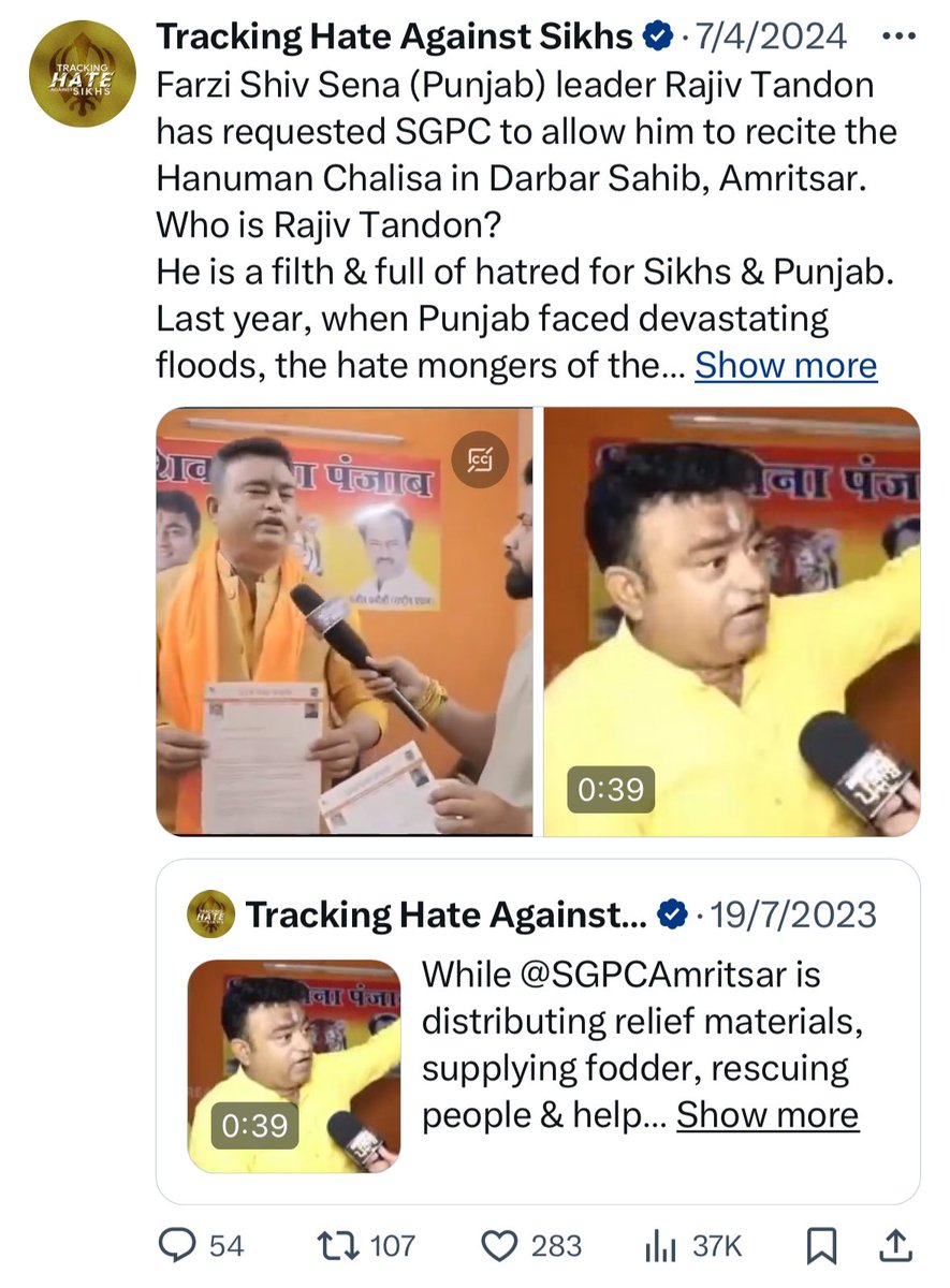 Tracking Hate Against Sikhs tweet media