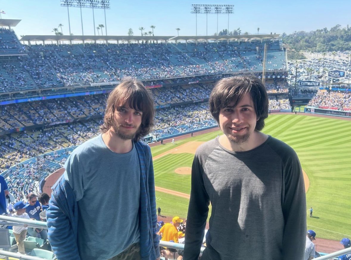maxjtuberthe's tweet photo. Me and My friend Liam Davis at Dodger Stadium April 21, 2024! #dodgerstadium https://t.co/TXTL56peOJ