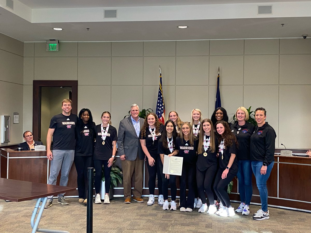 Huge honor of being congratulated and recognized for our State Championship by the Greer City Council and the Mayor of Greer.