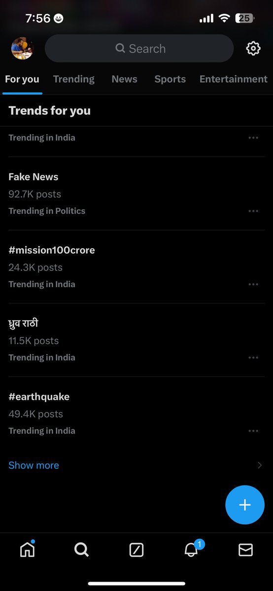 Iamashupawan's tweet photo. What the hell #x is doing why Dhruv Rathi is not showing as trending in India trend column and only showing as “Trends for you”. @dhruv_rathee @elonmusk @ECISVEEP @GoI_MeitY what’s happening in this country. https://t.co/VcFFmCTxNa