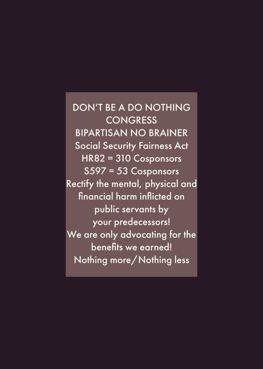 @POTUS @FTC How about pushing for promise of restoring seniors fully earned social security benefits by #RepealWEP #RepealGPO which has HR82(318 cosponsors)/S597(53 cosponsors) Social Security Fairness Act