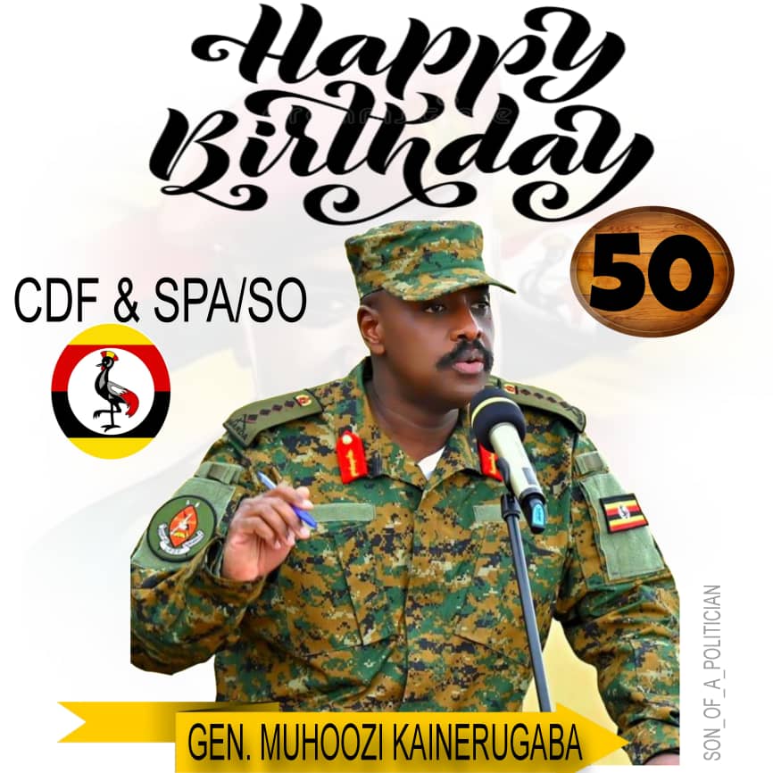 Happy birthday next president of Uganda, Gen Muhoozi Kainerugaba
#MKAt50