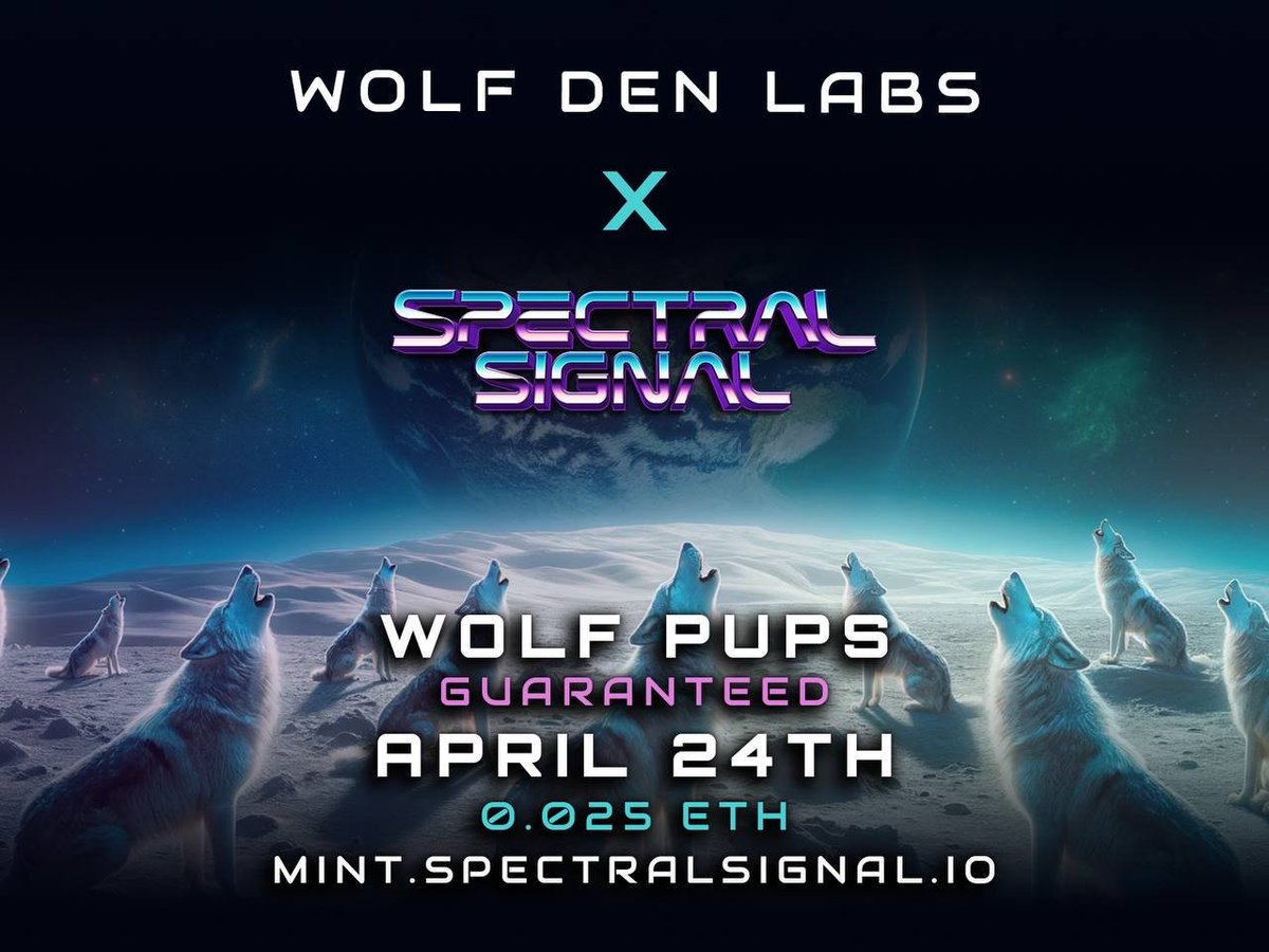 🚨<a href="/SpectralSignal/">SPECTRAL SIGNAL</a> Disturbance

SPA to deploy 3313 vessels on 4/24 @ 1500 UTC👇
mint.spectralsignal.io

As the faction at the forefront of the investigation, WD pilots have first go at acquiring battle ships (0.025 Arbitrum ETH)!

Good luck Pups, our future lies in your paws🐾