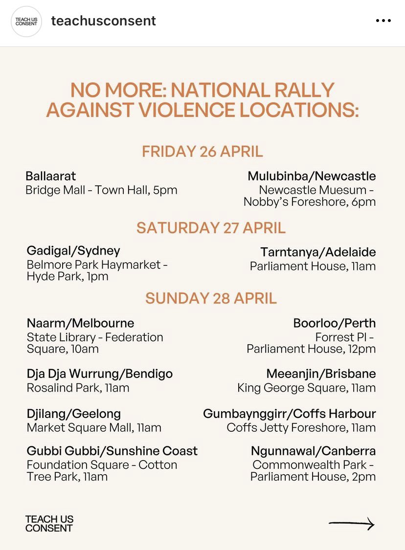 It’s a global shadow pandemic, here are the rallies in Australia this week.