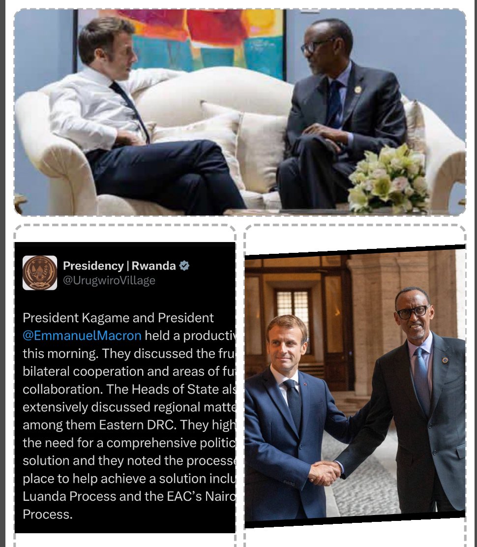 #Rwanda #France Nouvelle lune de miel entre le colon et son nouveau nègre de la maison #PaulKagame un plantain de sale besogne (le nouveau homme fort de #Centrafrique, #Mozambique, et #CongoBrazza).