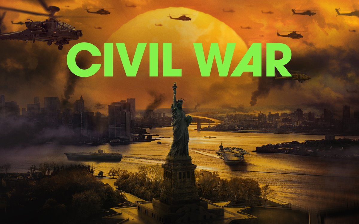 civilwar_jp's tweet photo. ◤◢◤◢◤◢◤◢◤◢◤◢◤◢◤◢　　　
　　　  全米で2 週連続 1 位
#A24 史上最高のオープニング記録　
　　  映画『CIVIL WAR』(原題)
　　　   10.4 日本公開決定　　
◤◢◤◢◤◢◤◢◤◢◤◢◤◢◤◢

#アレックス・ガーランド
#キルステン・ダンスト
#CivilWarMovie https://t.co/oDj2wu90Dx