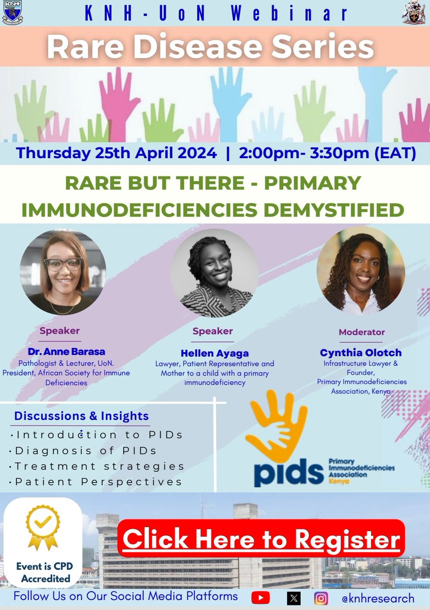 Syoks (@anniesyox) on Twitter photo Join the <a href="/PIDsKenya/">PIDs Kenya</a> and <a href="/KnhResearch/">KNH Research</a> webinar on 25th April 2024 commemorating the #WorldPIWeek as we continue advocating for early diagnosis and access to care for PID patients. <a href="/AfricanAsid/">African Society For Immunodeficiencies (ASID)</a> <a href="/ipopi_info/">IPOPI</a>. Registration link: us02web.zoom.us/webinar/regist… Join the <a href="/PIDsKenya/">PIDs Kenya</a> and <a href="/KnhResearch/">KNH Research</a> webinar on 25th April 2024 commemorating the #WorldPIWeek as we continue advocating for early diagnosis and access to care for PID patients. <a href="/AfricanAsid/">African Society For Immunodeficiencies (ASID)</a> <a href="/ipopi_info/">IPOPI</a>. Registration link: us02web.zoom.us/webinar/regist…