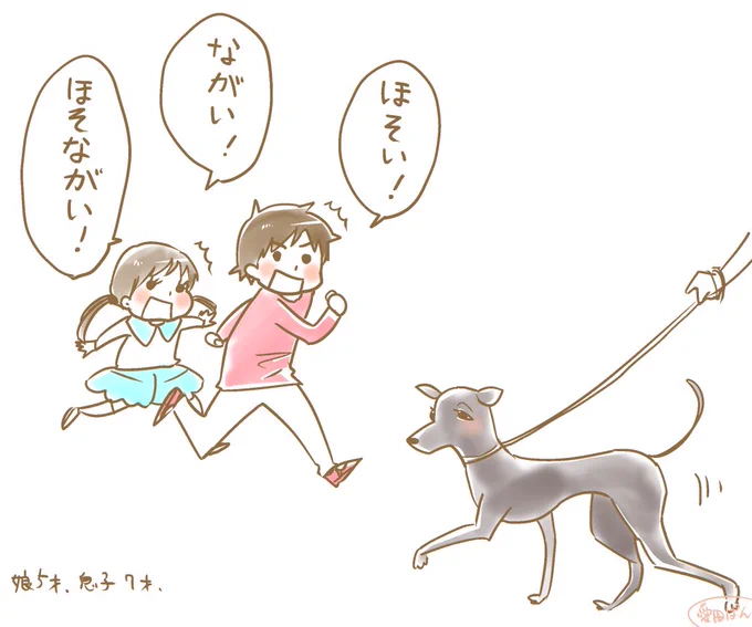 細長い犬を見た

#育児絵日記 