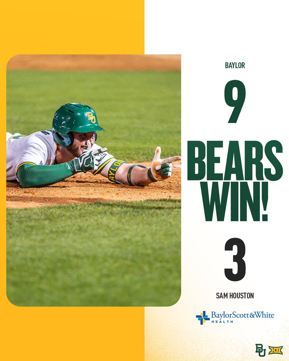 BEARS WIN! 🐻🔥👏 #SicEm 🐻⚾️ | #Together