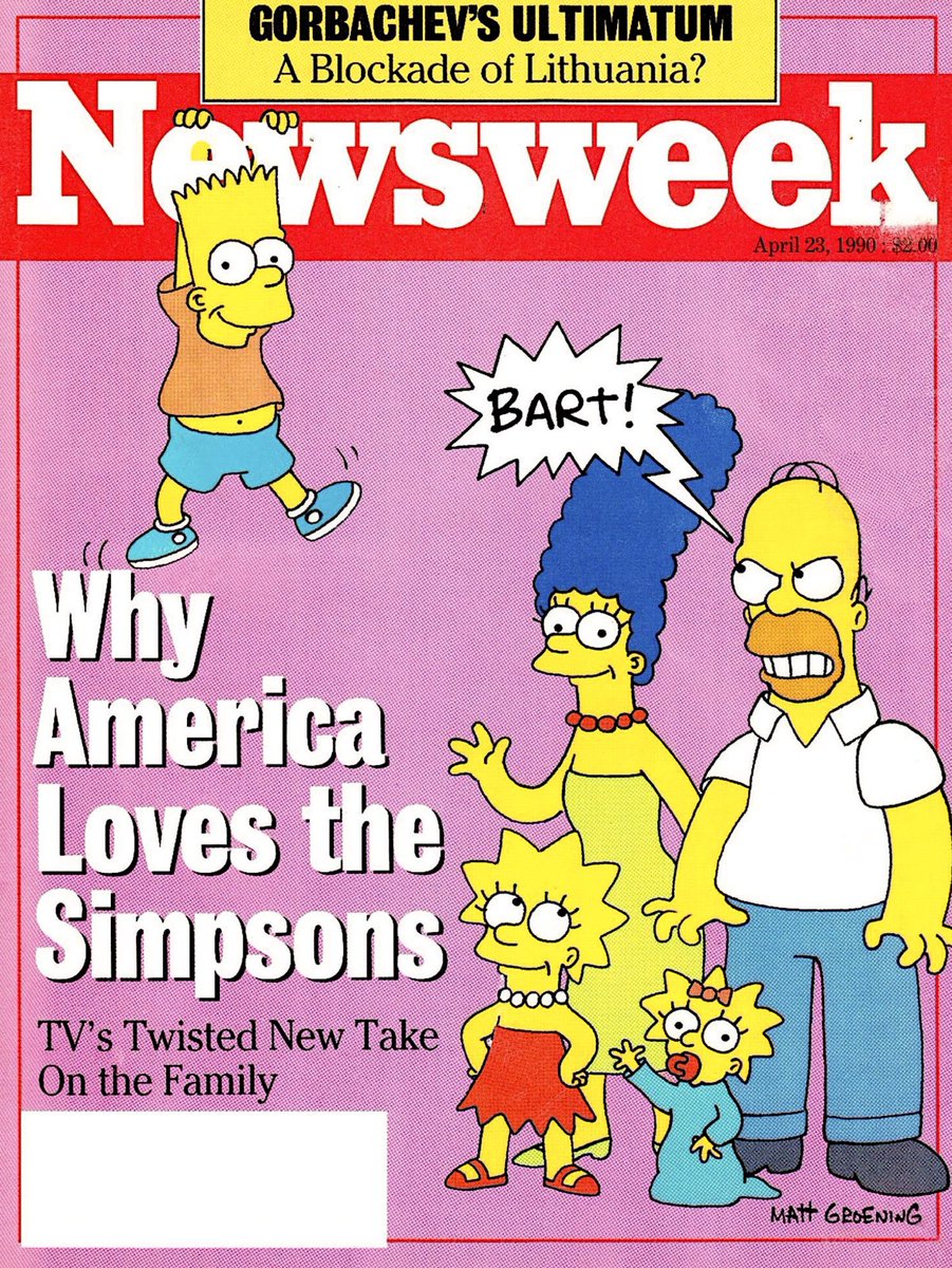 Newsweek Cover, April 23, 1990: Why America Loves ‘The Simpsons’