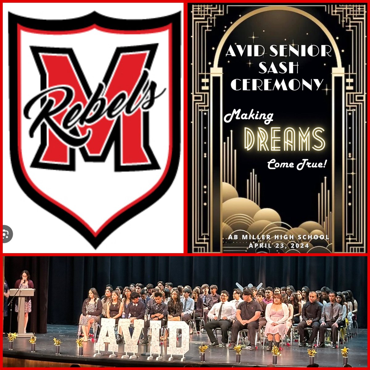 It’s the most wonderful time of the year in @FontanaUnified ❤️ Joining @ABMillerHS for the #AVIDseniorsash ceremony recognizing 57 remarkable seniors and the educators who inspire and support them! #IBelieveInFUSD #RightWhereIBelong