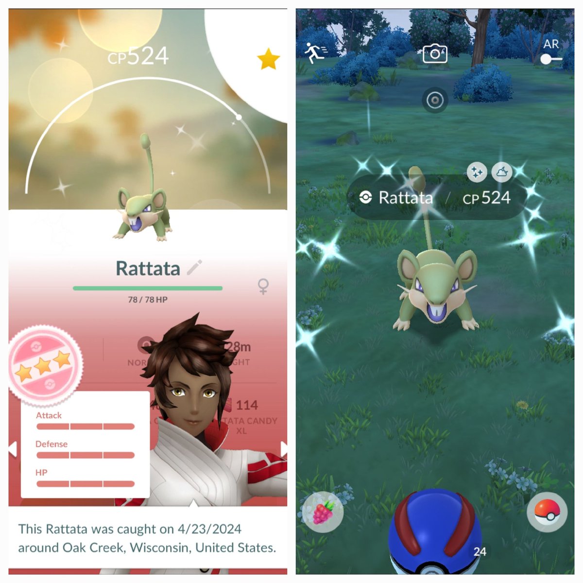 ATTENTION 🎙 1st WILD SHUNDO EVER!!! 🤯 #ShinyPokemon #ShinyCheck #MissQOS #RaidGuru #PokemonGO #Shundo #Rattata 🐀