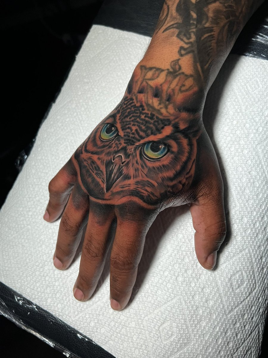 Text “INK” To 331.216.3937 #tattoo #owl #handtattoo