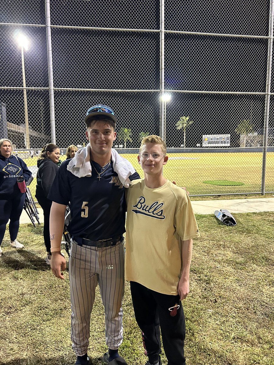 It was great to see my day one @LuftRiley play against all of his West Boca friends! From playing youth soccer together to spending time in elementary school and middle school, it’s great to see how far you’ve come. The Appalachian State commit went 3for3 tonight with 2 doubles.