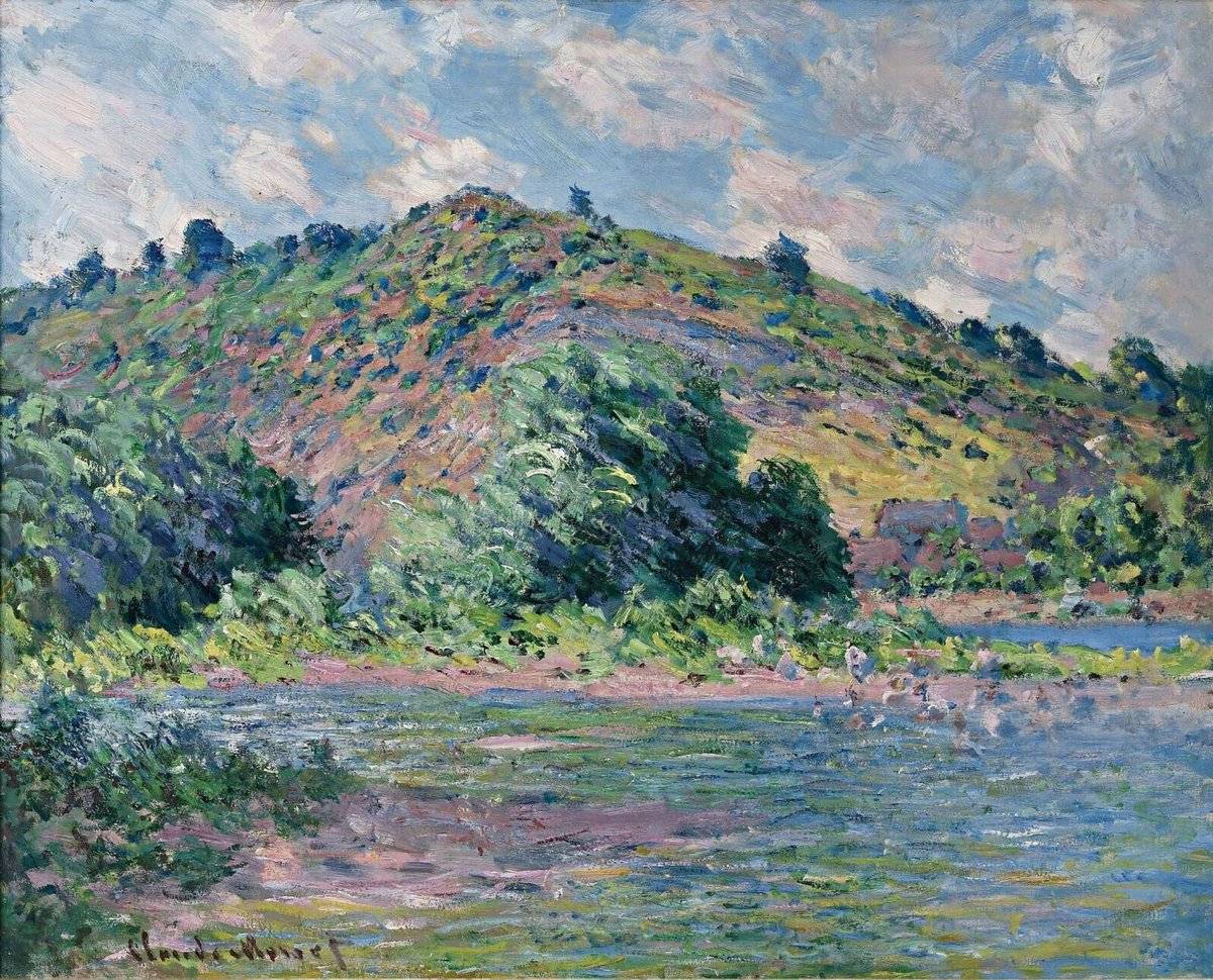 The Banks of the Seine at Port-Villez, 1885 Get more Monet 🍒 linktr.ee/monet_artbot