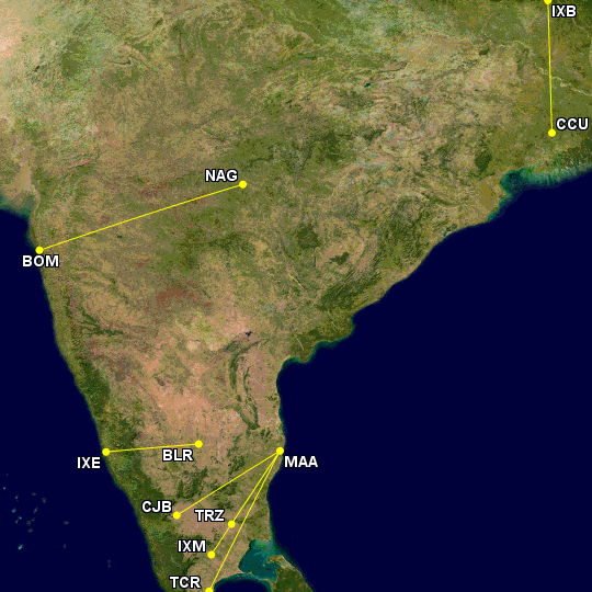 And finally, here is a look at the busiest intra-state city pairs in India 🇮🇳👇

🥇 Chennai - Coimbatore 
🥈 Kolkata - Siliguri 
🥉 Bengaluru - Mangalore 

(1/2)