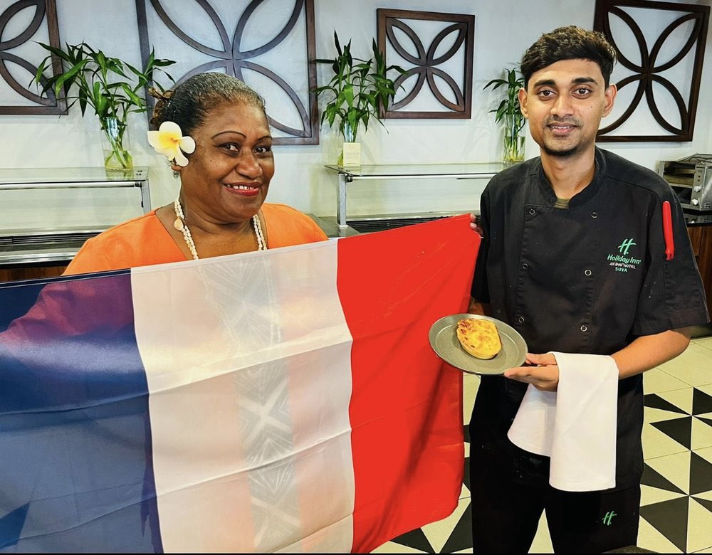 🇫🇷 Goût de / Good #France 🍷🥖 returns in 2024! Celebrate #French cuisine at 'Sirocco,' Holiday Inn, Suva. Dive into French dishes like 🥧 chicken quiche (10 FJD) and 🧅 onion soup (19 FJD) before #Paris2024!🍴Serving lunch 12-2 PM, dinner 6-10 PM daily #GoodFrance #GoûtDeFrance