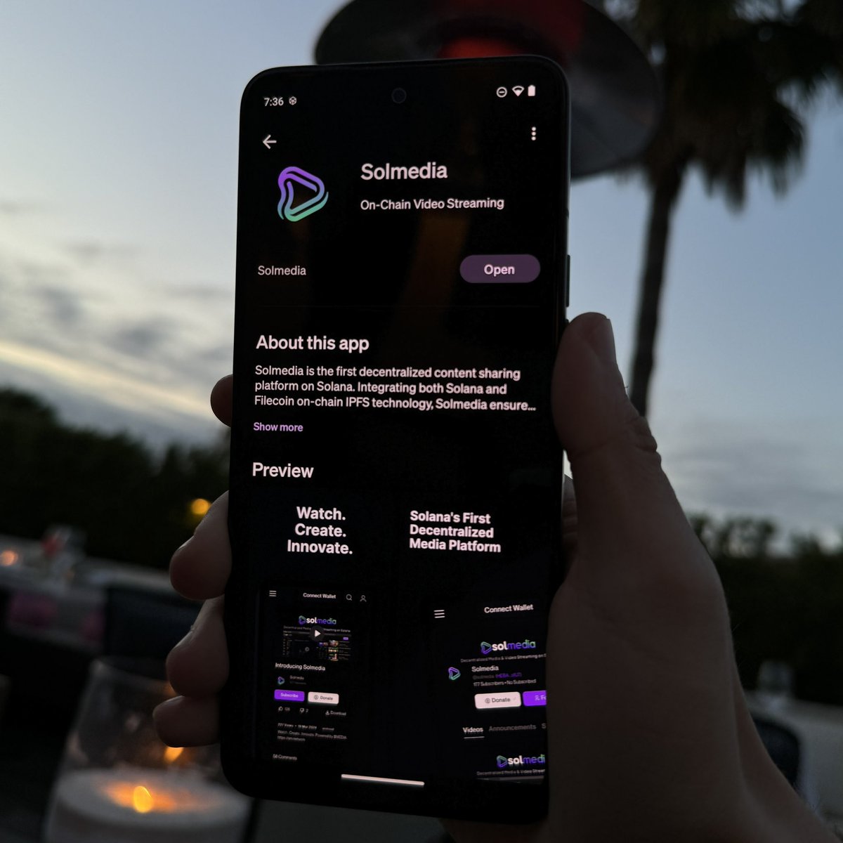 The First Decentralized Video Streaming Platform on Solana. 🎬 Now Available on Solana Mobile.📱 @SolanaMobile @Aeyakovenko