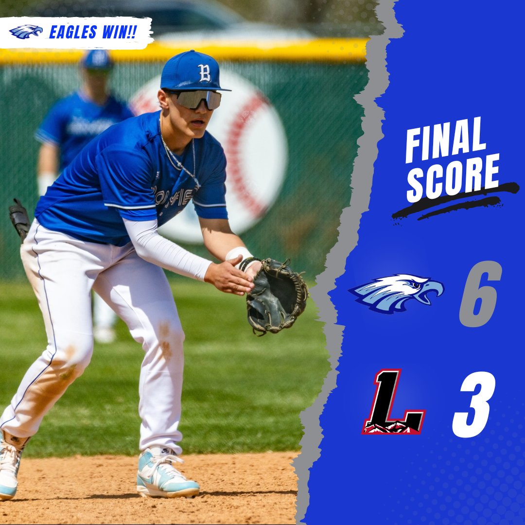 Offense comes through in 7th, and closer shuts Loveland down to secure a 6-3 victory! Great job Eagles! 🦅 📸: Trent Tanner JV: 7-0 Freshman: 16-1