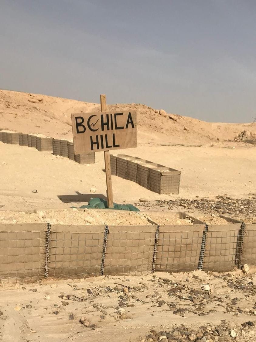 WarMurals's tweet photo. LSA Tripoli- Al Asad Air Base, Iraq 2018 #BOHICA stands for Bend Over, Here It Comes Again. #OperationInherentResolve 
Via aj_volberding https://t.co/EEP8X2Ev6y