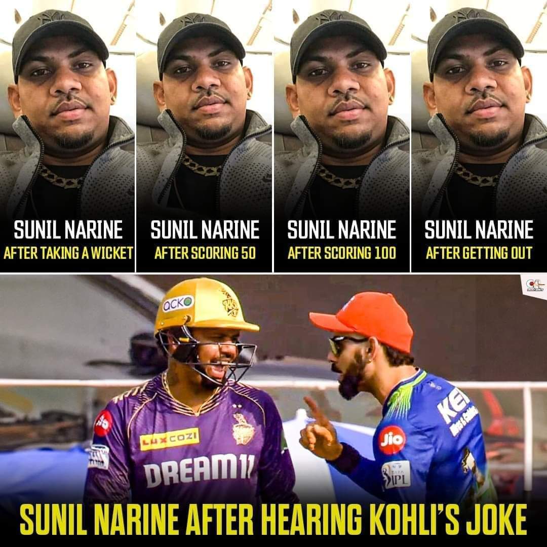 There is nothing that Kohli can't do 😂❤️

#ViratKohli𓃵 |  #SunilNarine