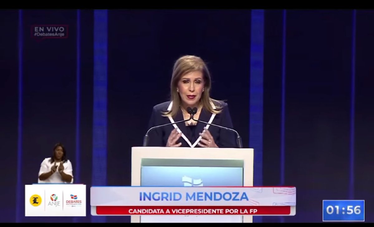 #IngridMendozaFP en el debate Vice -Presidencial por el partido #FuerzaDelPueblo tenemos un gobierno deficiente.