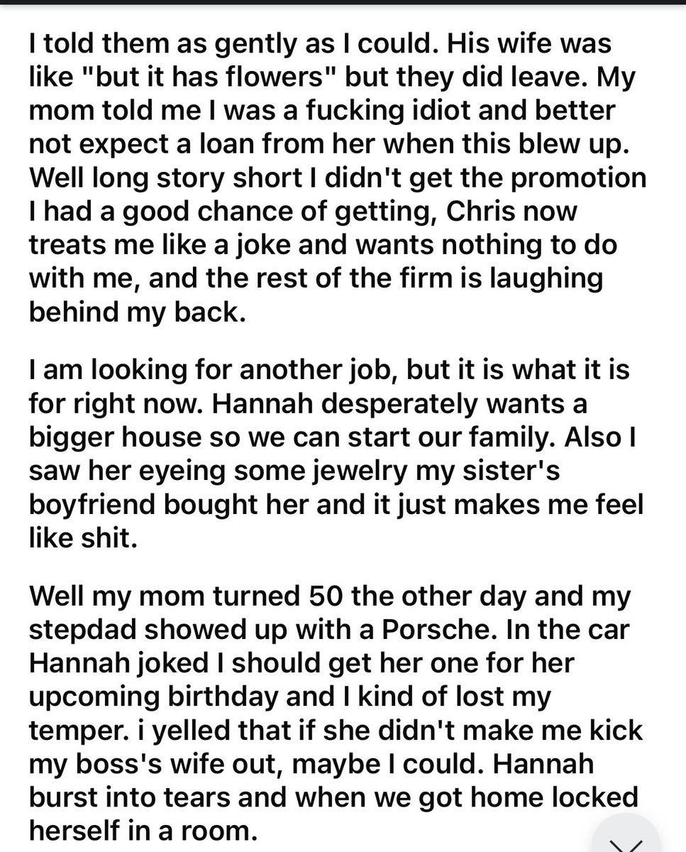 Of course, your boss treats you like a joke and laughs at you Powerful men have zero respect for men who are controlled by their wives When a man tells me his wife won't let him do something I instantly lose all respect for him If you are a weak man like this it is better