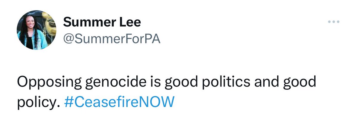 this being the FIRST thing @SummerForPA tweeted after winning todays election is exactly why we need folks like her to stay in Congress. next up: @JamaalBowmanNY 😤🔜