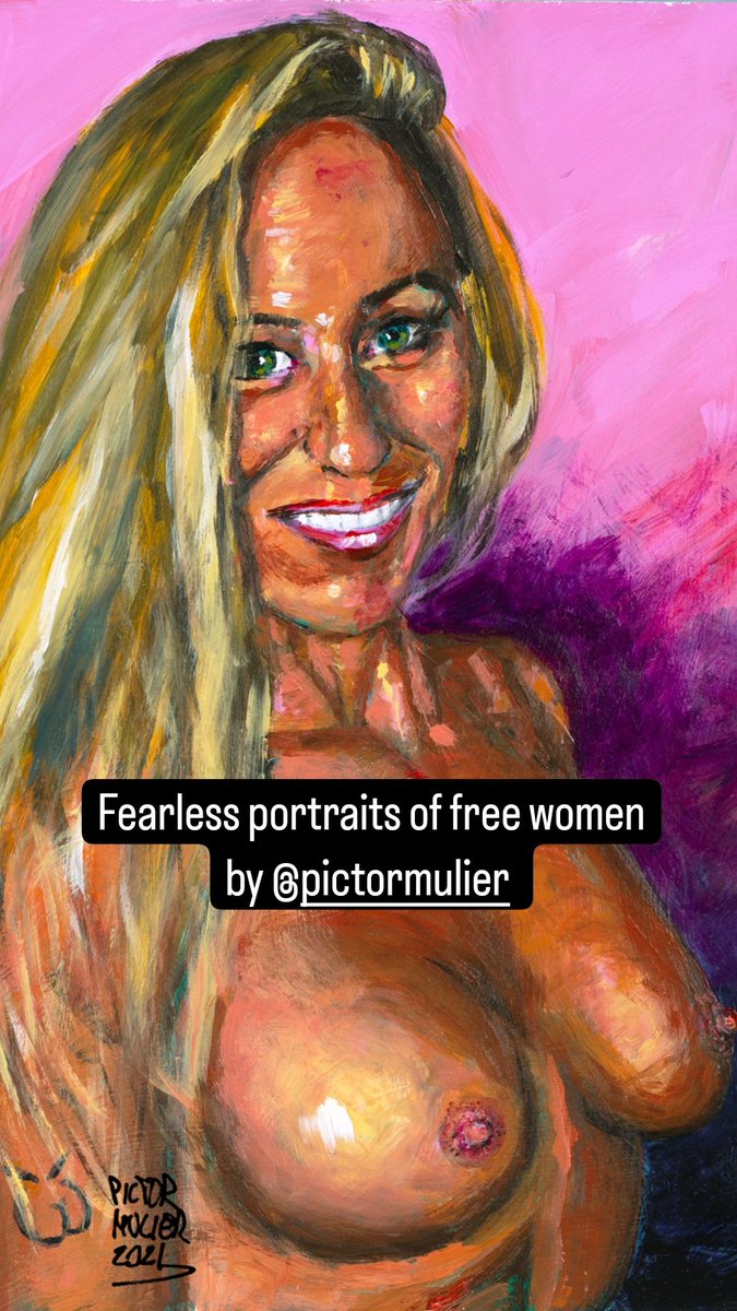 Fearless art for free souls by @PictorMulier #portraitwoman #portraitpainter #portraitpainting #figurativeart #figurativepainting #Arte #SensualidadSutil #ExpresiónSensual #MiradaProfunda #ArteSinTabúes #womenportrait #contemporaryart #contemporarypainting