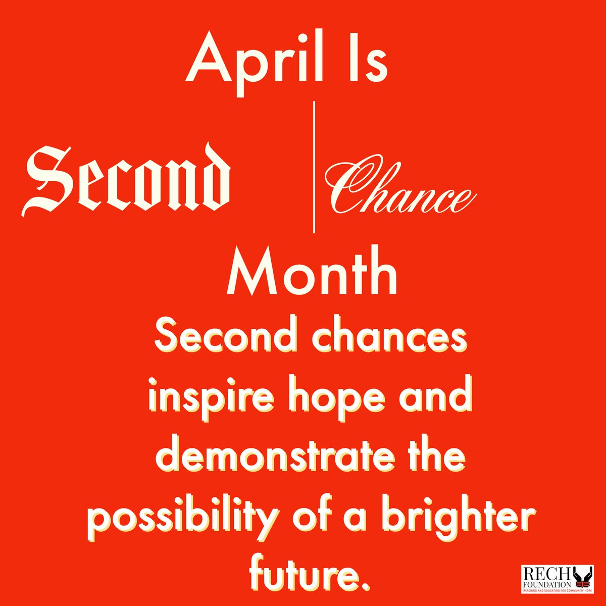 Second chances inspire hope and demonstrate the possibility of a brighter future. Give the hope of a #secondchance #SecondChanceMonth
#secondchances #rehabilitation #reintegration #reentry #hope #helpinthehouse #Solutionist #iamaningredient #JusticeGeneral