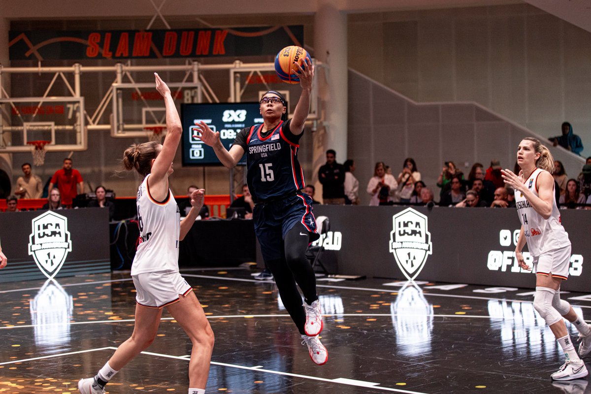 Both 🇺🇸 #3x3WNT squads are through to day two of #3x3WS Springfield! The Wednesday matchups: 10:30 AM ET | Springfield vs 🇫🇷 FRA 12:10 PM ET | 🇺🇸 USA vs 🇩🇪 GER/Freiburg Catch the final rounds on YouTube.com/FIBA3x3!