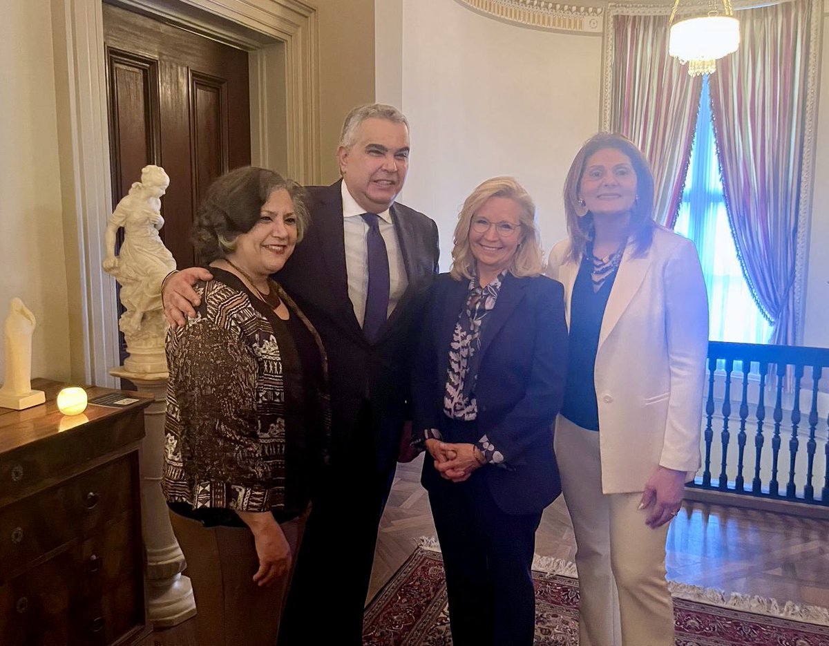 EgyptEmbassyUSA's tweet photo. In his remarks,@MotazZharan commended former President @BillClinton’s vision for proactive engagement in the Middle East. @InstituteRodham🇪🇬🇺🇸 https://t.co/8HD4e944m7