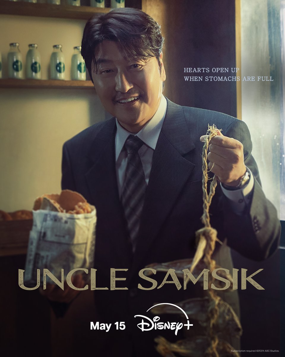 His nickname is Uncle Samsik, and he’s ready to earn your trust. Catch Song Kangho in #UncleSamsik. Available May 15, only on #DisneyPlusPH.