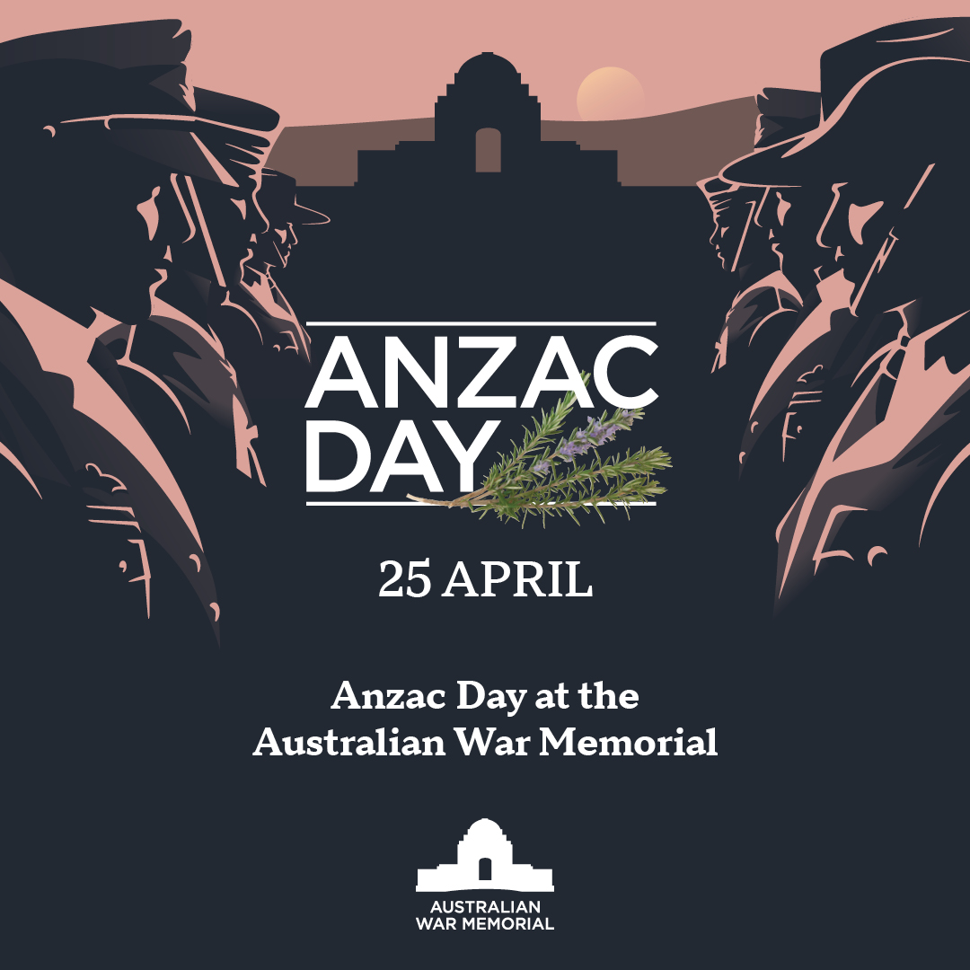 Join us at the Memorial tomorrow to commemorate #AnzacDay. 🔔 Pre-dawn readings at 4.30 am 🔔 Dawn Service at 5.30 am 🔔 RSL Veterans' March at 9.30 am Tickets are NOT required to attend the Dawn Service and RSL Veterans' March. Learn more: awm.gov.au/anzac