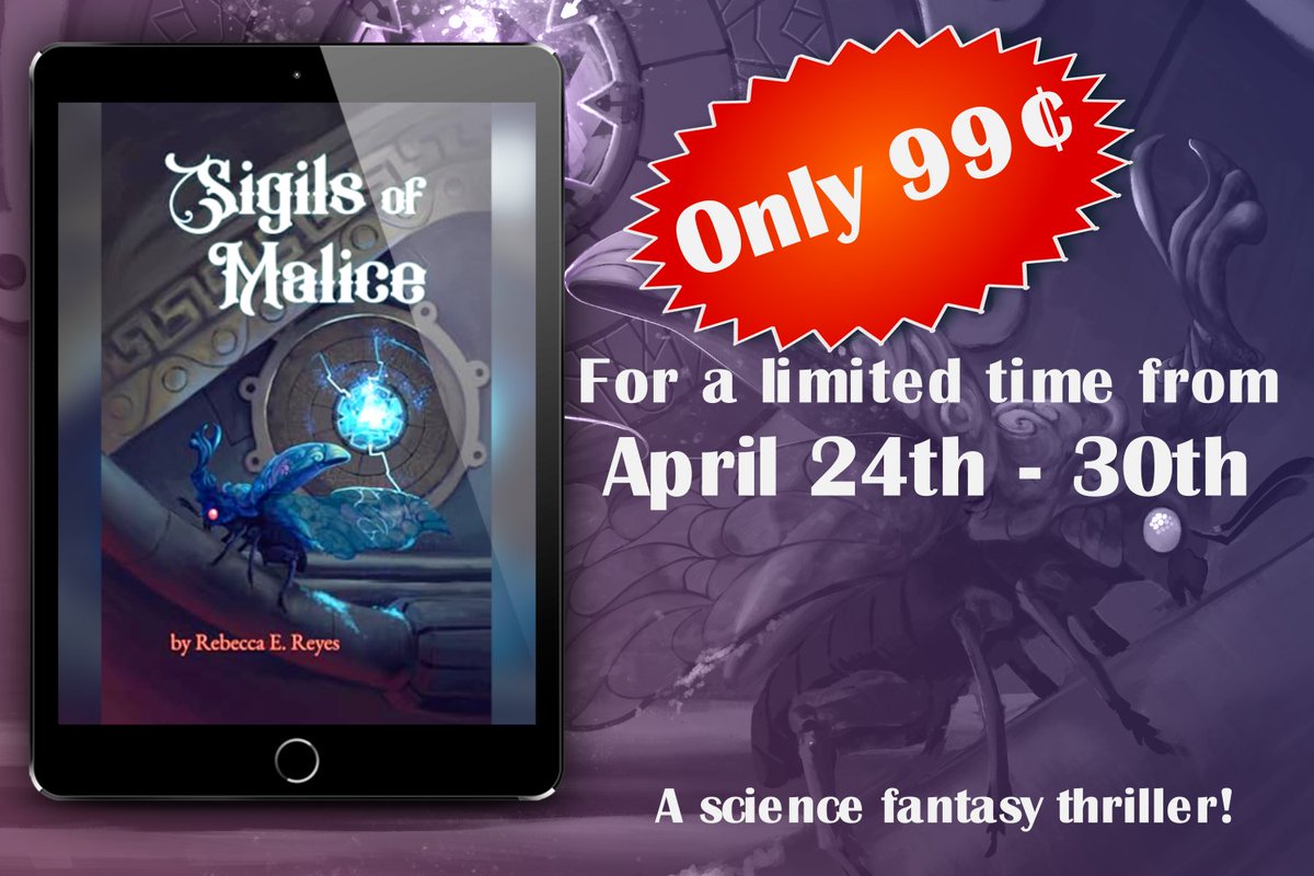 𝕊𝕚𝕘𝕚𝕝𝕤 𝕠𝕗 𝕄𝕒𝕝𝕚𝕔𝕖 is #99cents or FREE with #KindleUnlimited! Former beast tamer, Thalia, tangles with treason, corruption, and forbidden magic to protect her strange family. amazon.com/dp/B0CL9QBY46 #IndieApril #sciencefiction #Fantasy #booksworthreading #BookSale