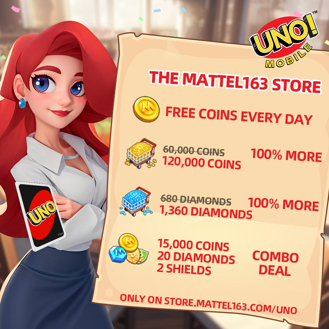 🍽️ Like a fine dining experience, the Mattel163 store offers a variety of exquisite deals to enhance your game experience. 🍴 What would you like us to add to our menu? 📝 Let us know! 🛒 𝐒𝐡𝐨𝐩 𝐧𝐨𝐰! store.mattel163.com/uno?s=twitter 👉 𝐏𝐥𝐚𝐲 𝐍𝐨𝐰: bit.ly/UNOMobileTWGlo…