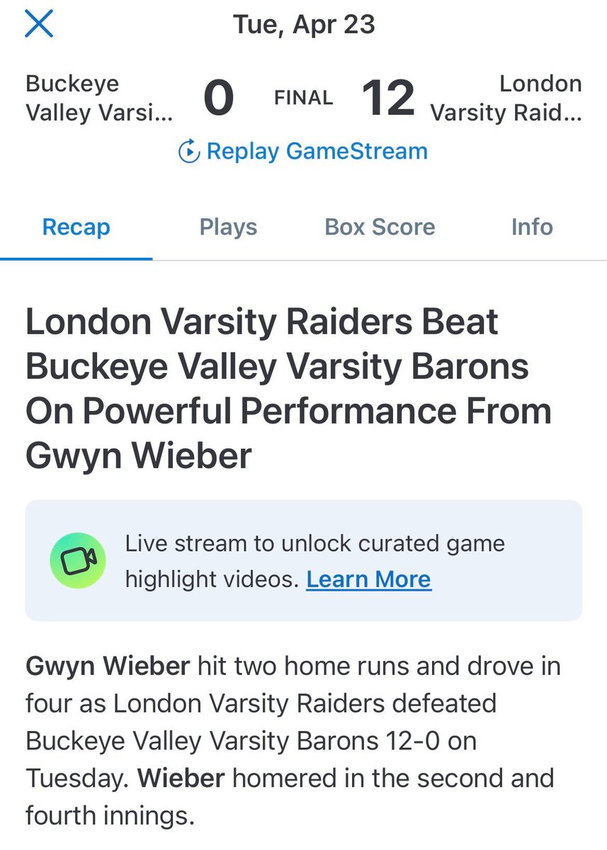 2 more dingers today!!! 💣💣6 total so far! Way to go <a href="/GwynWieber/">Gwyn Wieber</a> <a href="/DoomCincy/">Cincy Doom National 18u - Allphin</a>
