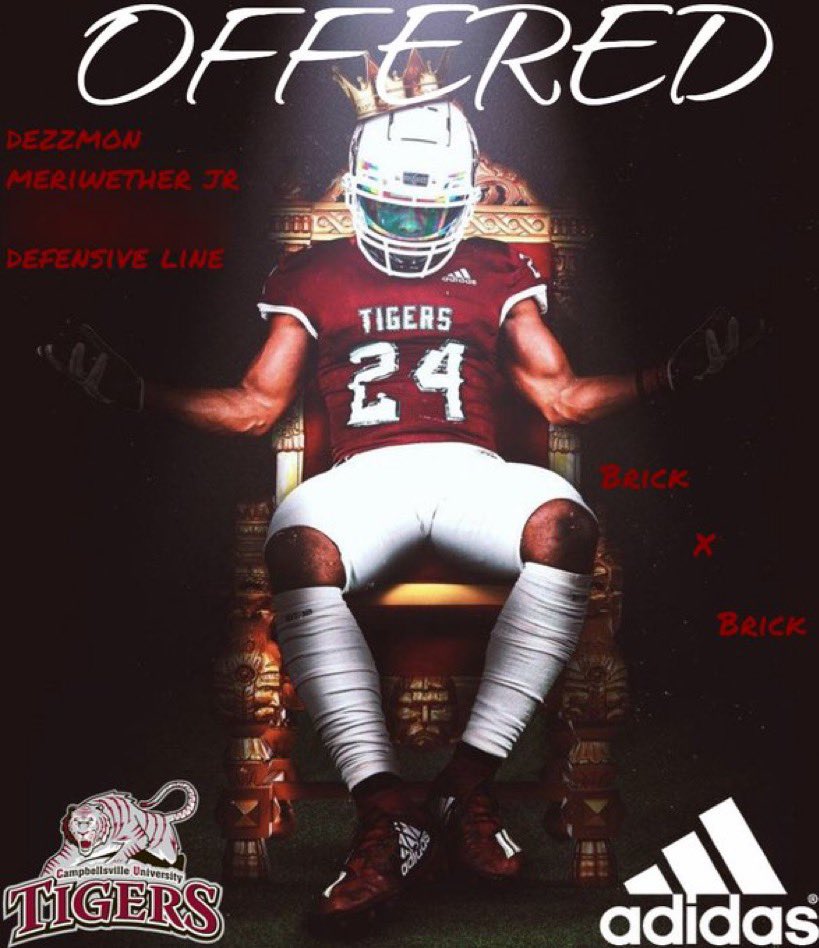 Blessed to be offered by <a href="/CvilleTigersFB/">Campbellsville Football</a> <a href="/CoachRussCville/">Jake Russell</a>