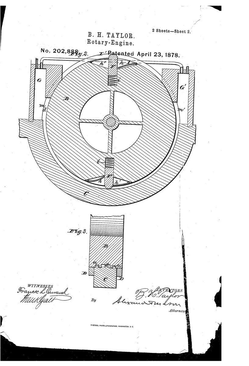 April 23, 1878

B.H. Taylor received patent 203,888 for the Rotary-Engine.

#AmericanHistory
#BlackHistory