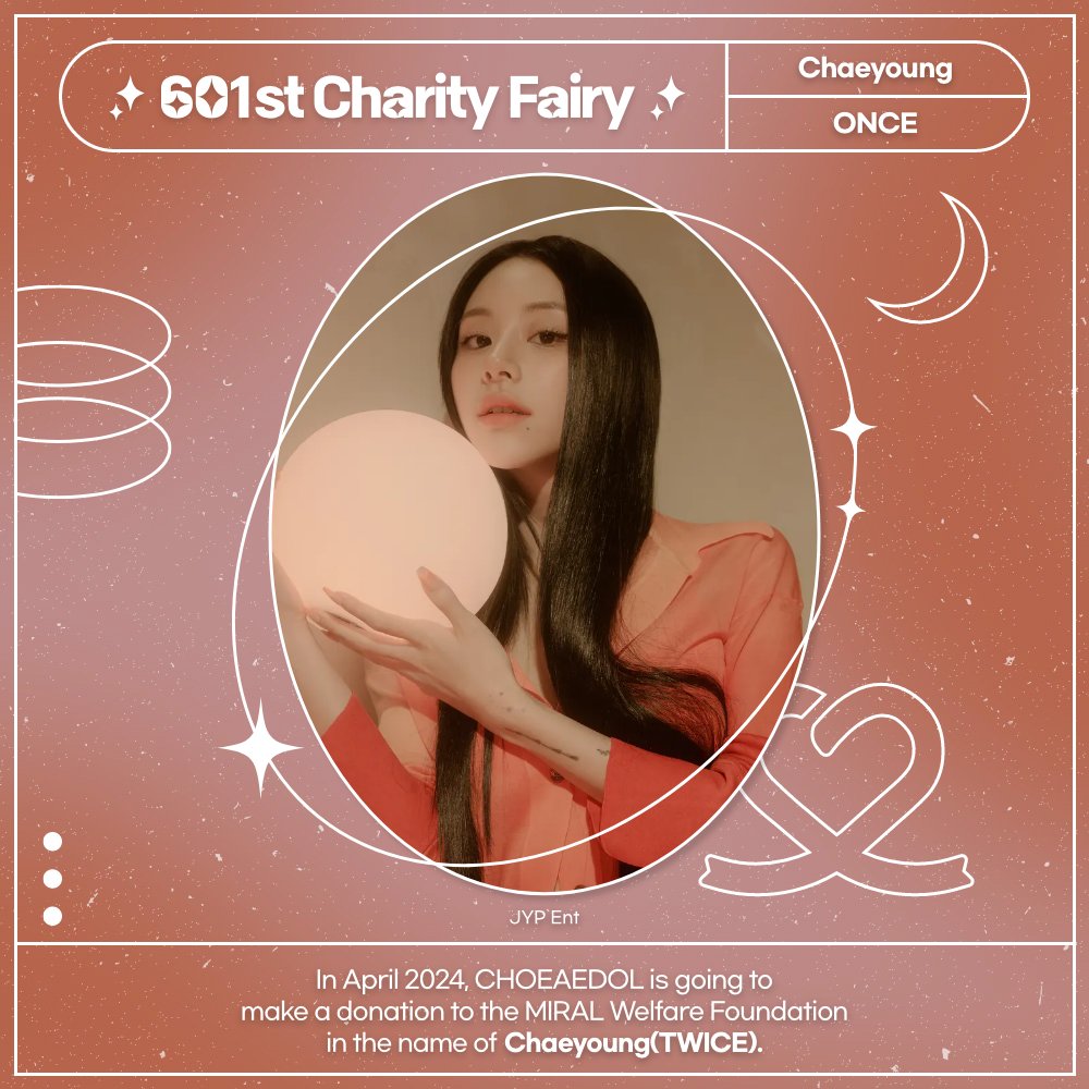kpopidol_en's tweet photo. #CHOEAEDOL 601st #CharityFairy🧚🏻‍♂️

✨#TWICE #CHAEYOUNG✨

🎉Happy Birthday🎉
🍀₩500k($420) will be donated in the name of Chaeyoung

🗳Vote for your bias
✨Idol Support Ads
✅#ThemedPick
📲Download https://t.co/gvLumuOb3u https://t.co/bdI9dAJB6u