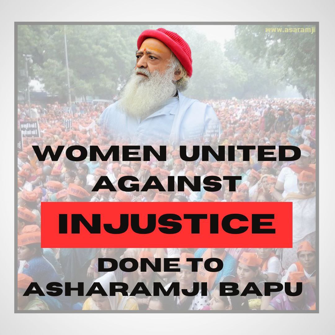 @AzaadBharatOrg Innocent Hindu Sant Shri Asaramji Bapuji has been kept in jail for the last 11 years under conspiracy in a fake, baseless case. Rallies are being taken out across the country to protest against this injustice. The IndianGov should pay immediate attention to this. #Justice4Bapuji