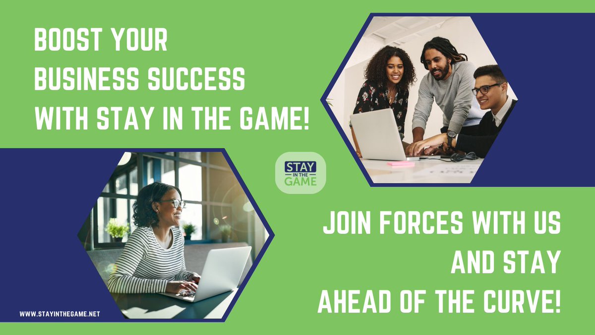 💼 Need top-notch talent for your business? Look no further than Stay In The Game! By partnering with us, you'll support women in high-demand technology fields through our sponsorship program. 
➡️🌐 stayinthegame.net
#StayInTheGame #TalentStaffing #SponsorWomen #DEI