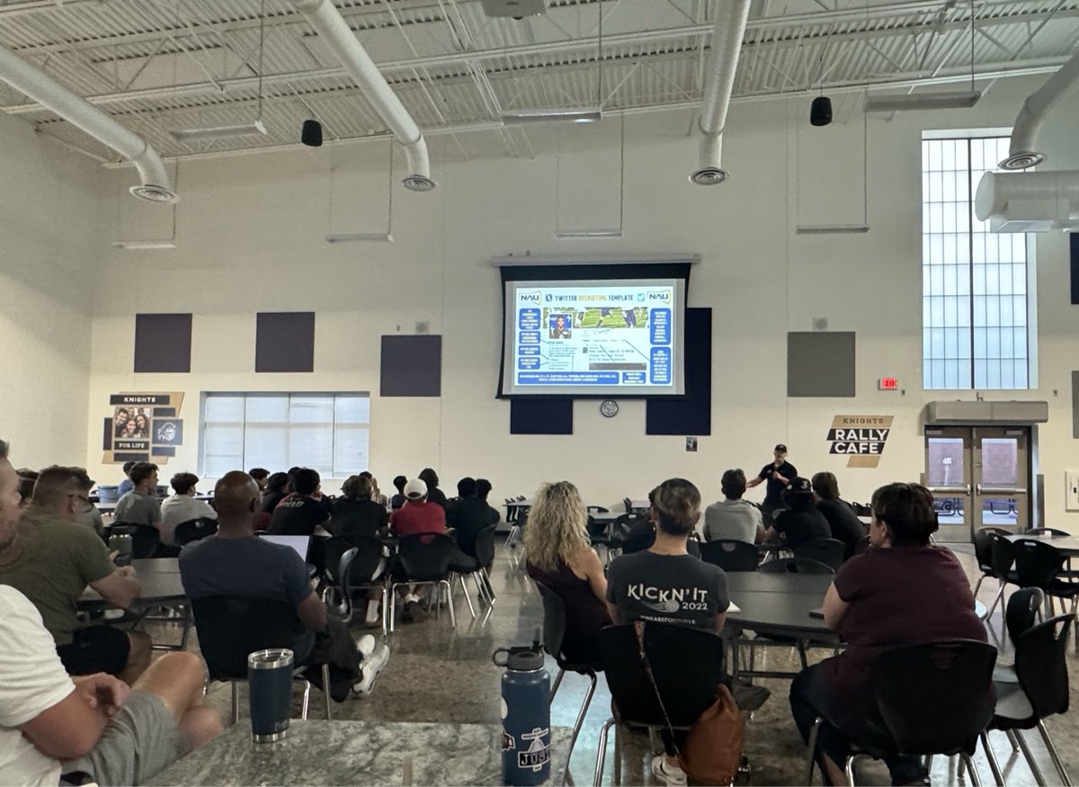 @CodyTCameron thank you for guiding the @ACPFootball17 Knights on best recruiting practices. So much valuable information!