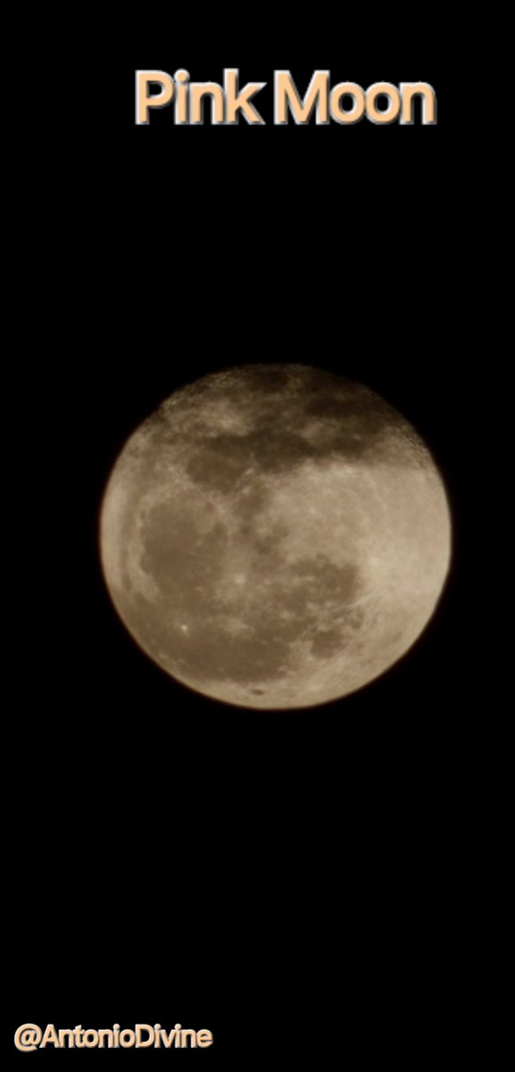 My shot of the Full 'Pink' Moon from #Flagami #District4 @CityofMiami. I'm fascinated by it. Isn't she beautiful?