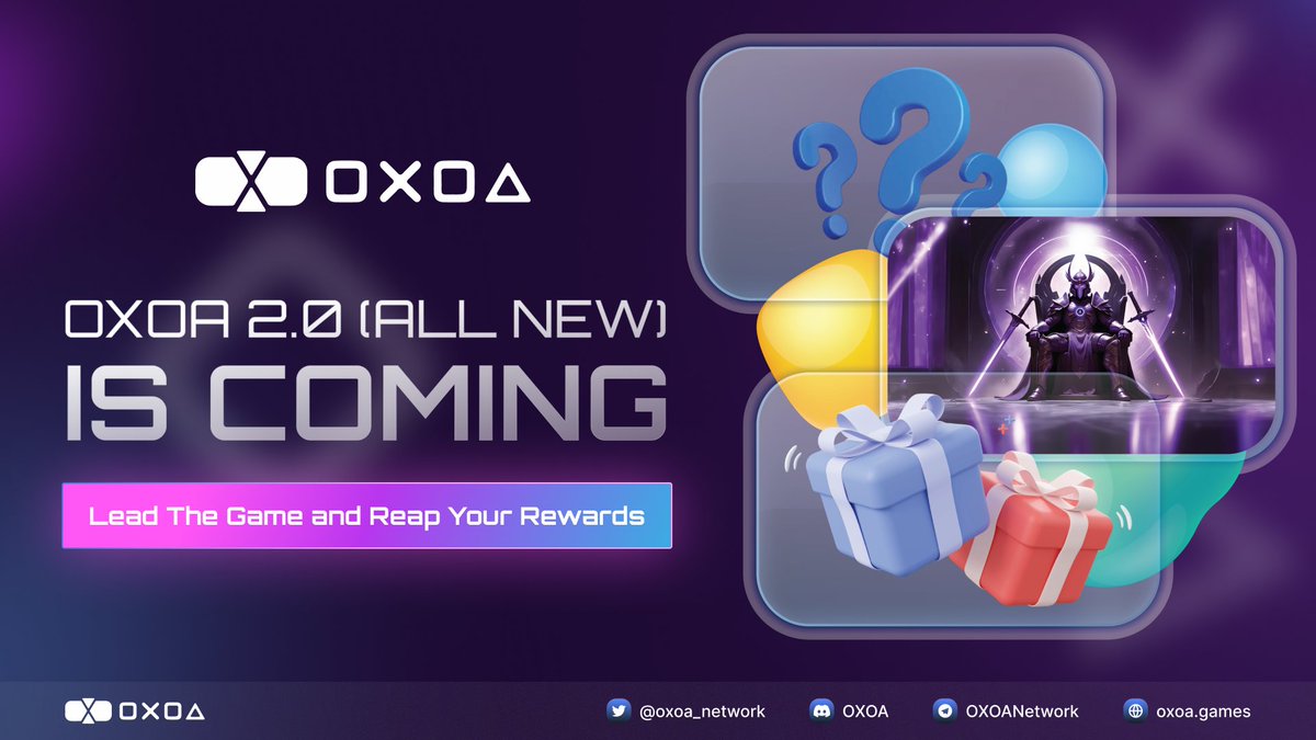 THE NEW OXOA 2.0 OFFERS A RANGE OF CONVENIENT AND SECURE FEATURES FOR USERS' EXPERIENCE 🔥

The all-new OXOA 2.0 features an update which enables
- Node Operator program update
- Massive scalability
- Improve OXOA network's infrastructure
- More secure, more convenient, and more…