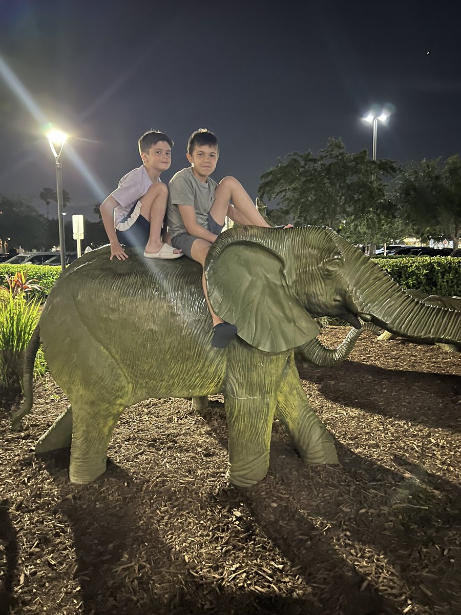 Riding elephants this evening- not for real of course, but still a lot of fun ;)