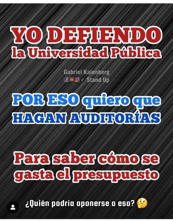 Cual es el problema que tienen con las Auditorias no les gusta que se sepa en que se gasta el dinero que Nación les entrega ? Será que se termina de alimentar las arcas personales de algunos señores feudales ?