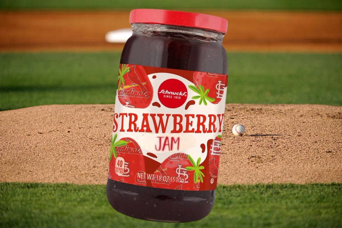 Schnucks is proud to bring you the official jam of the St. Louis Cardinals.

Now Available for a limited time. Limit 2 per customer at select stores. 

Pitching out of a jam never tasted so good!

#ForTheLou