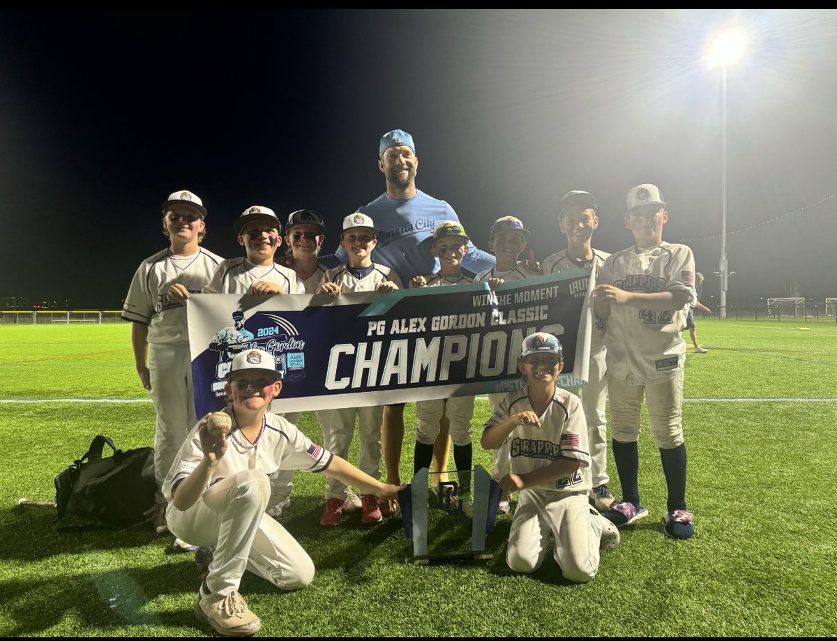 Congratulations to our 9U squad. Walk off victory! Great tournament! #AlexGordonClassic2024 #PGTournamentChamps @AlexGordRoyals @PGMidwestBB